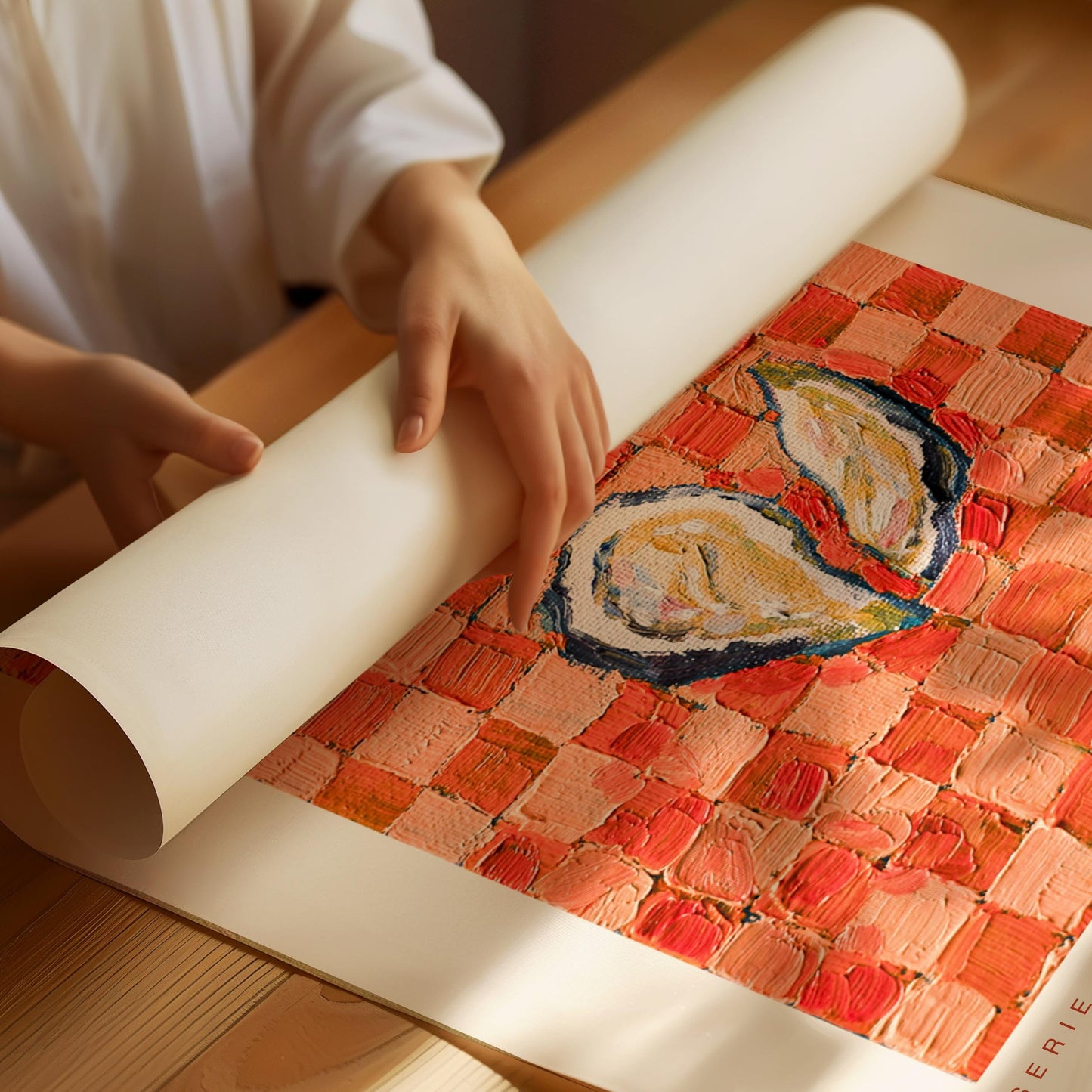 Serie Cucina 01, Oil Painting by E. Christine | Oyster Fine Art Print